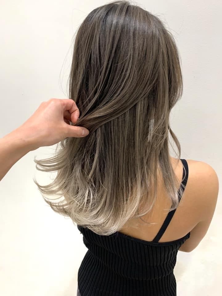 Gray Ash Gradation Long