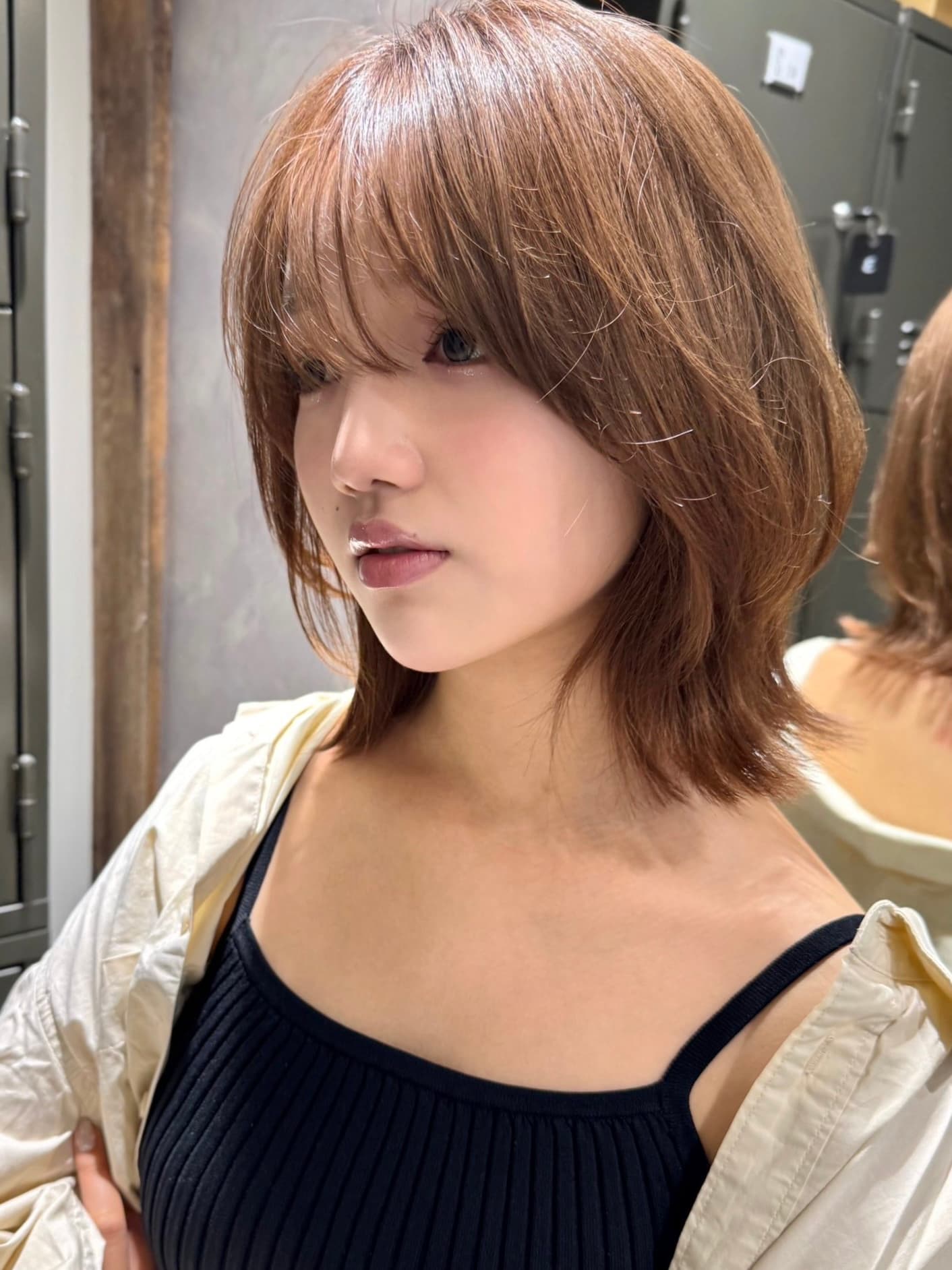 Gold Brown Wolf Medium Bob