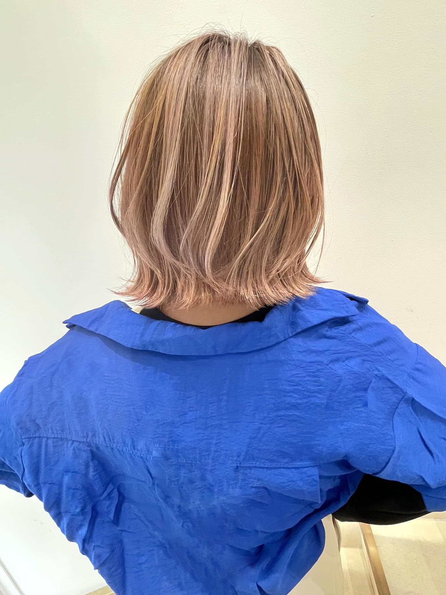 Pink Beige Highlight Bob