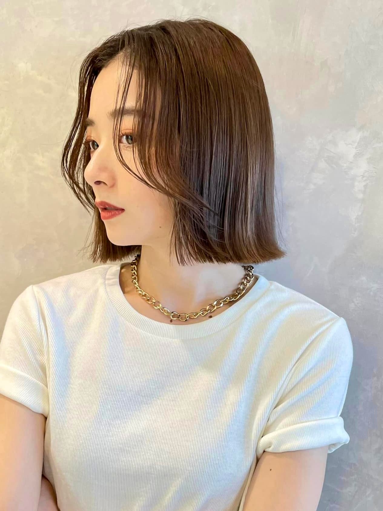 Dark Brown Side-View Compact Bob