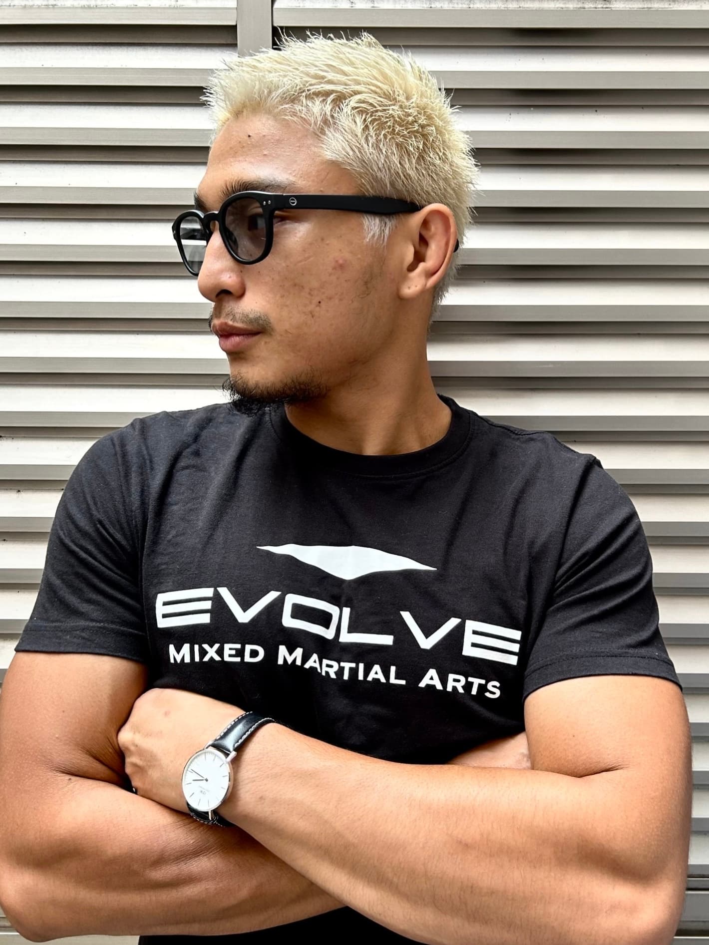 Platinum Blonde Spiky Crop
