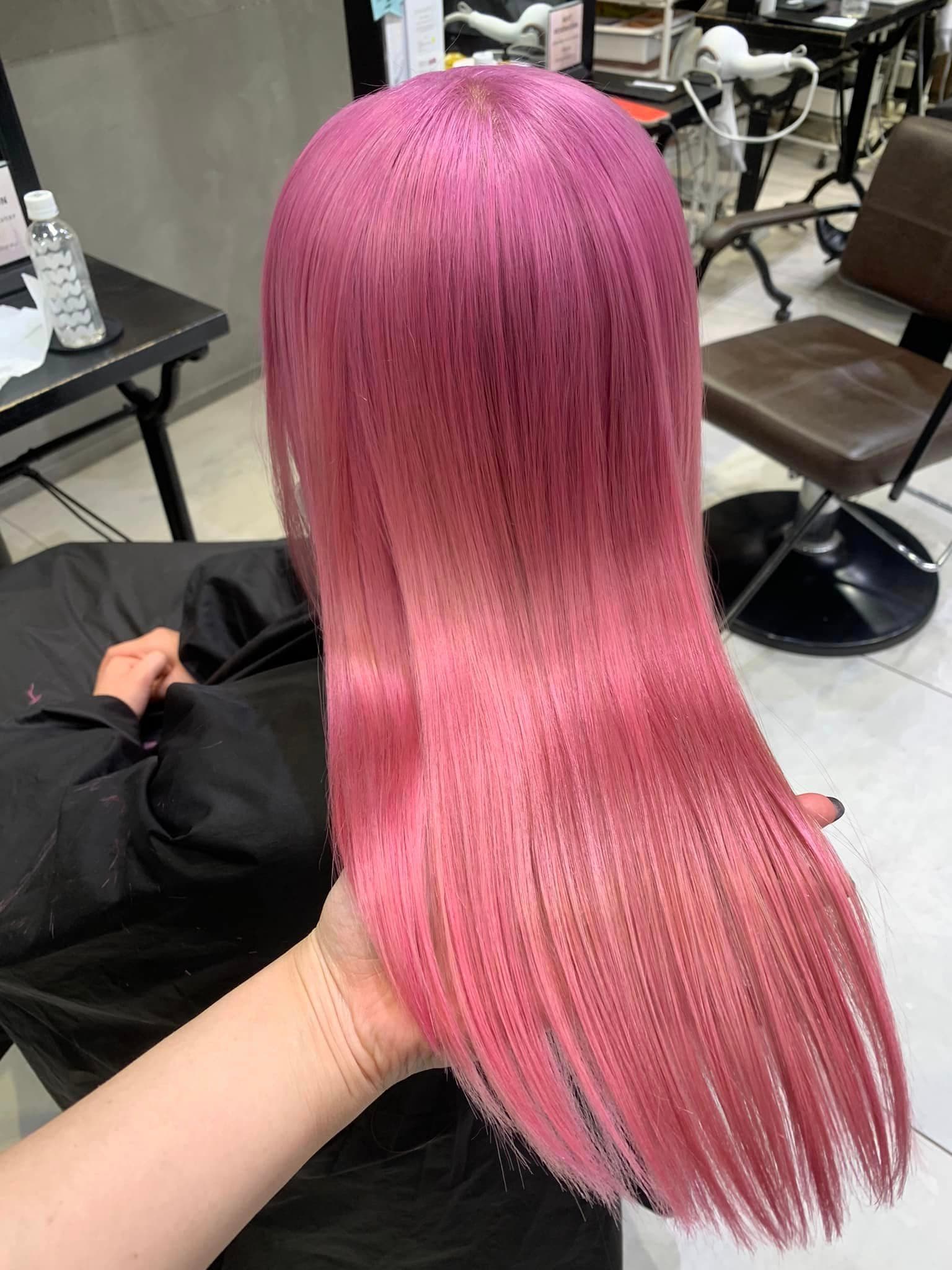 Bleach-On Color Vivid Pink Full-Color Long