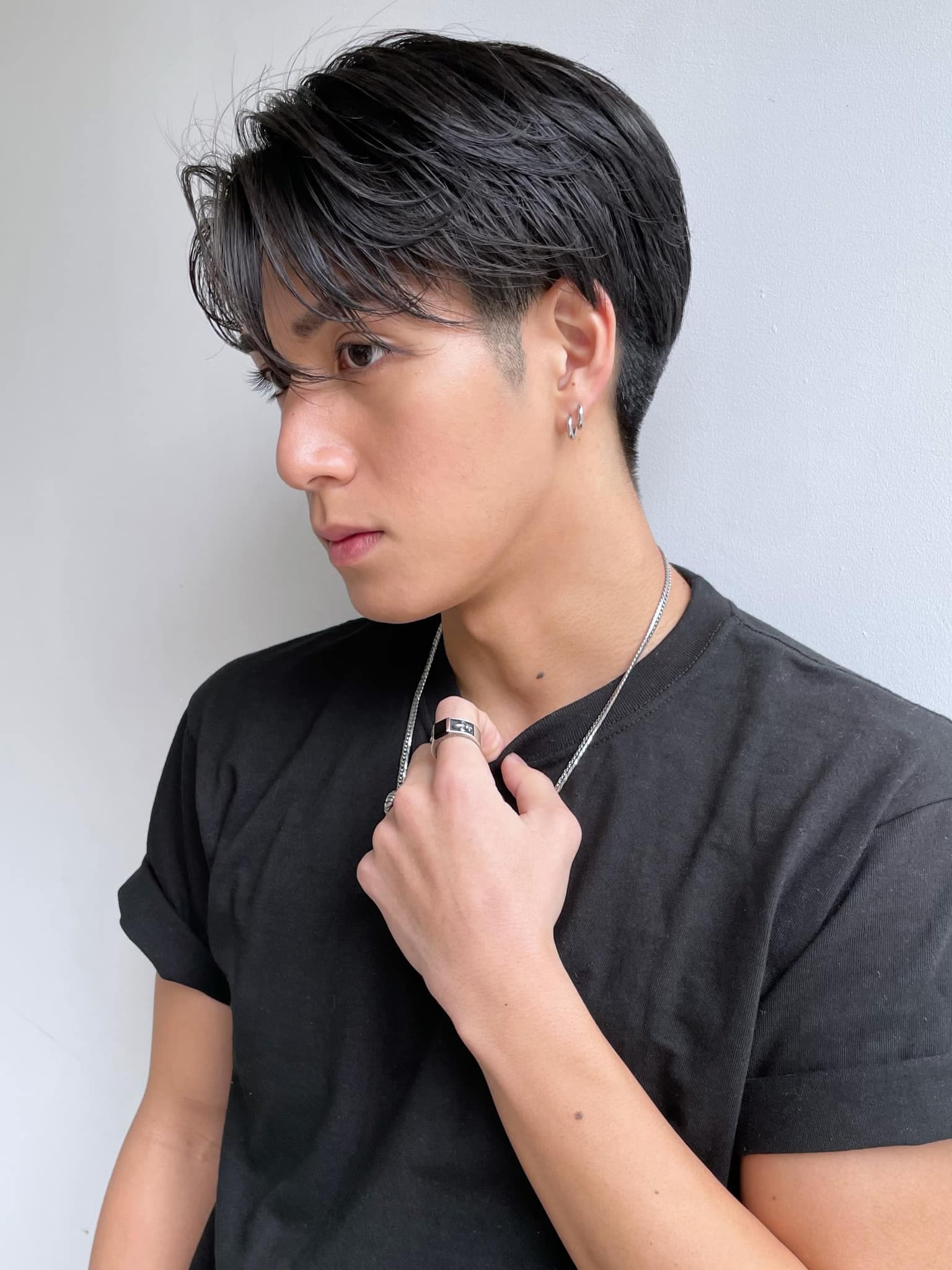 Black Hair Two-Block Short