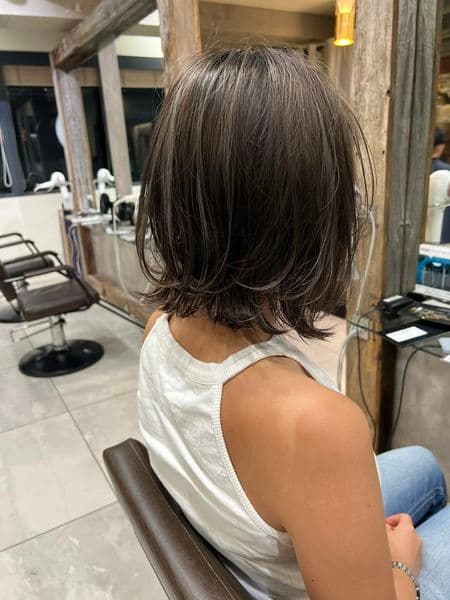 Gray Ash Solid Color Bob