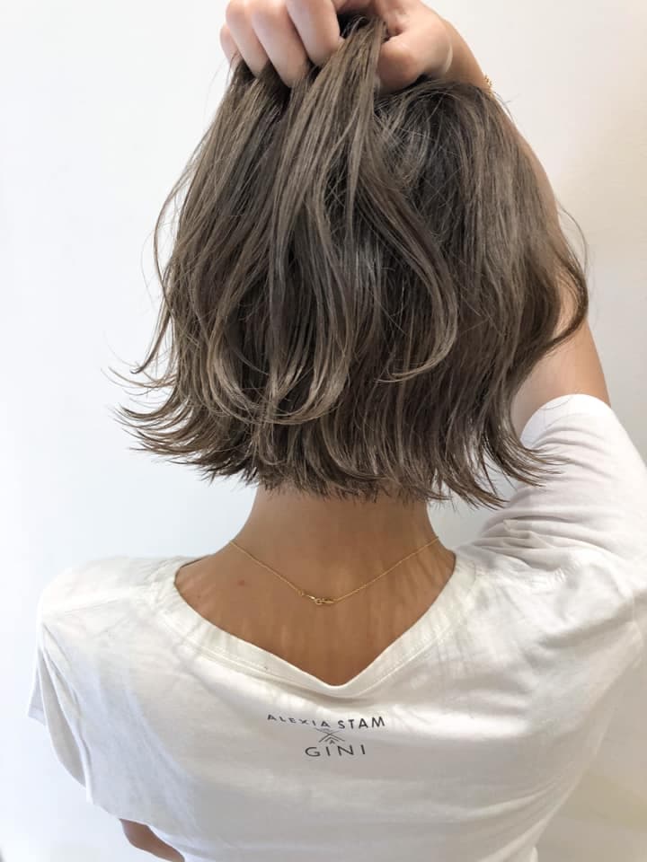 Olive Ash Highlight Bob