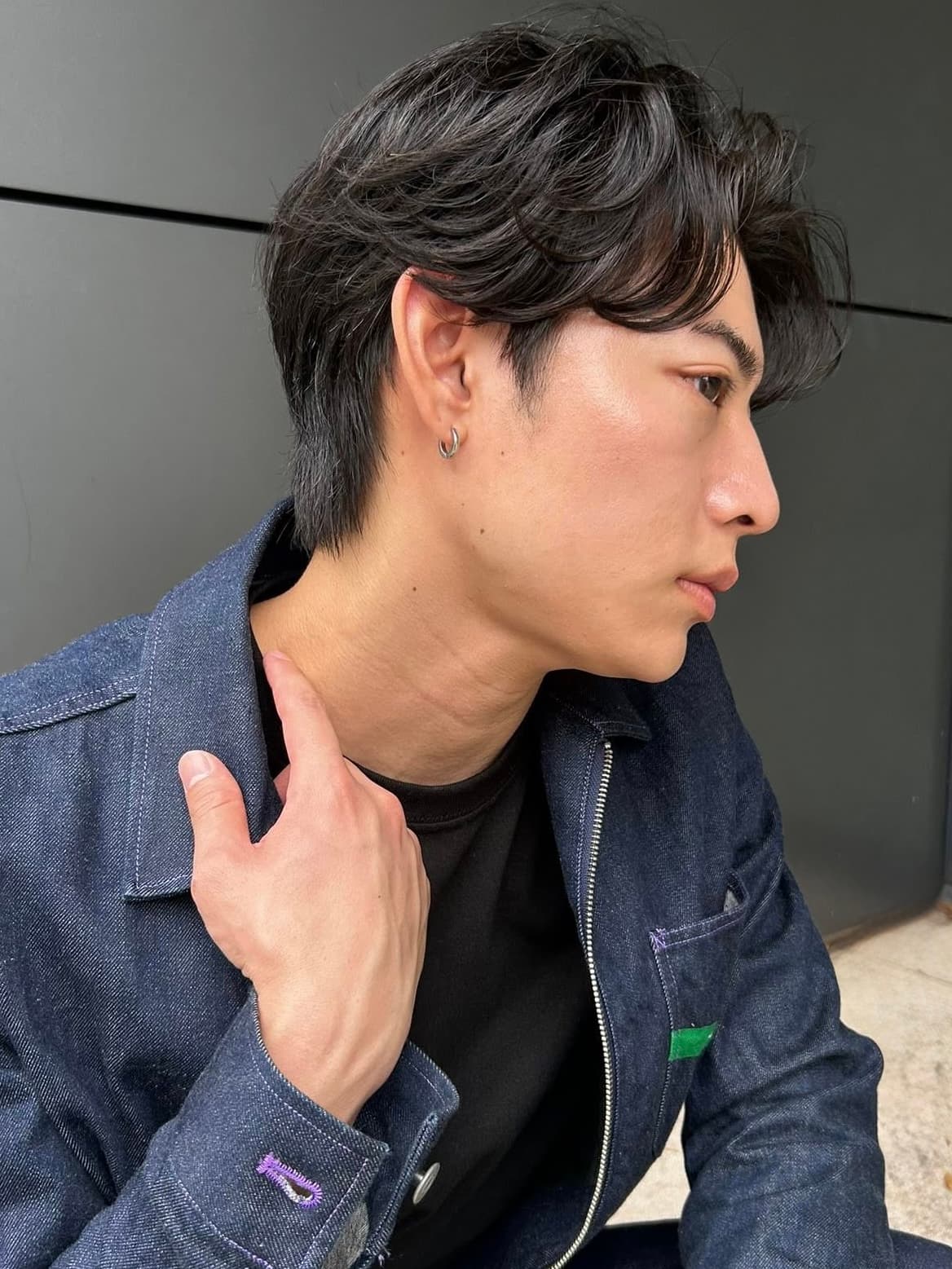 Black Hair Two-Block Short