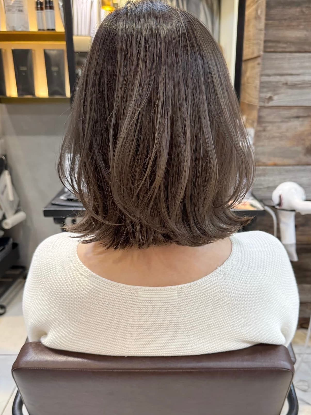 Olive Greige Solid Color Bob