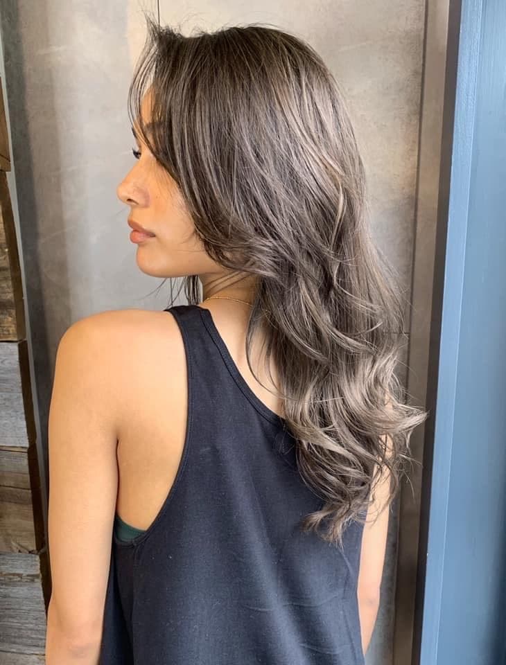 Gray Ash Highlight Long
