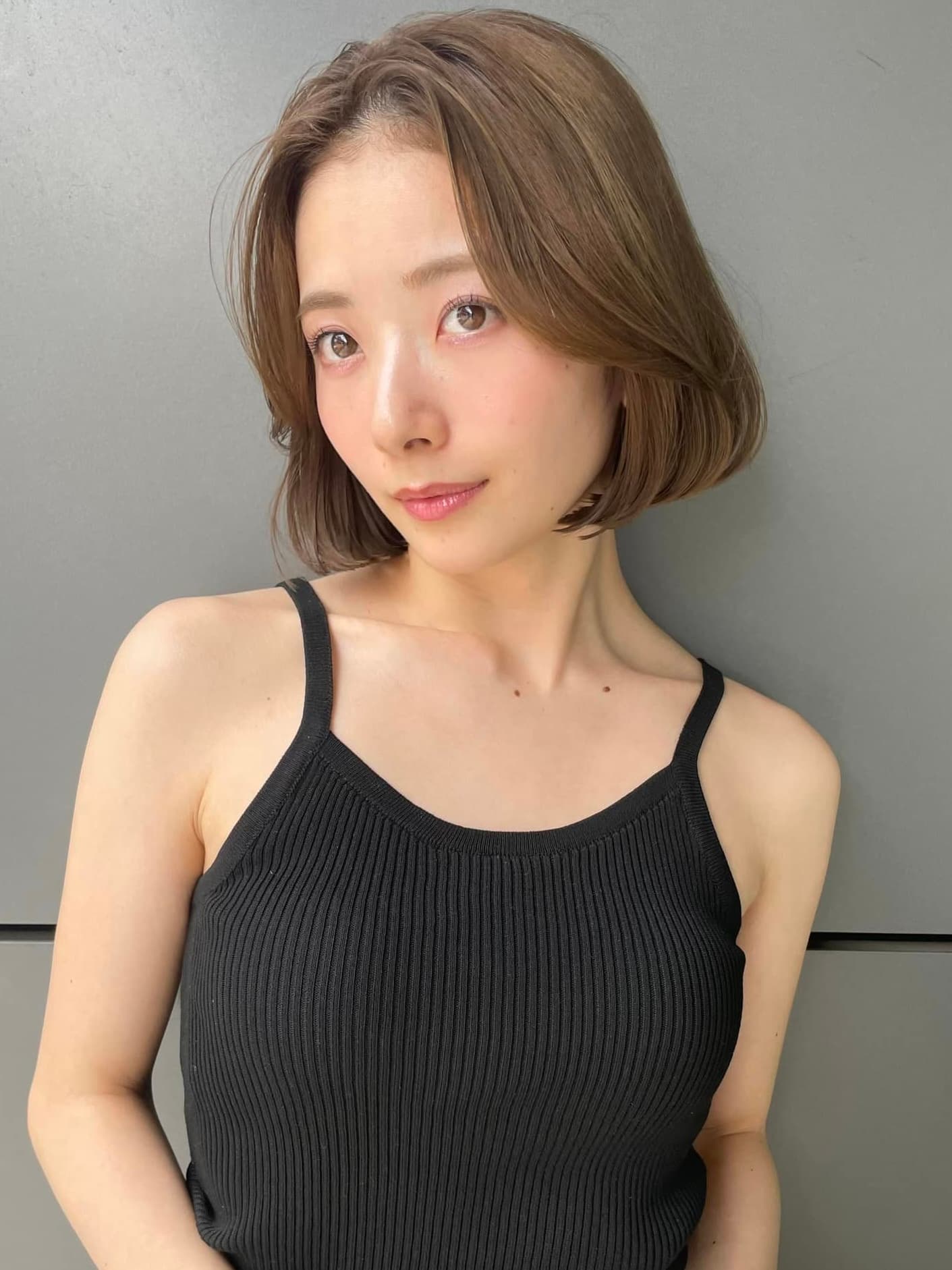 Light Brown Natural Bob