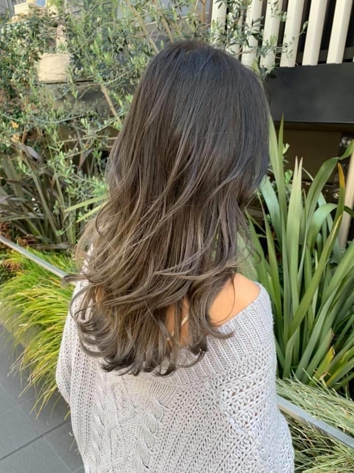Layered Olive Ash Long