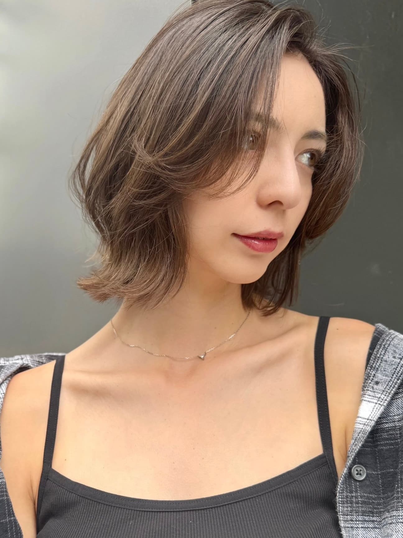 Ash Brown Wavy Bob