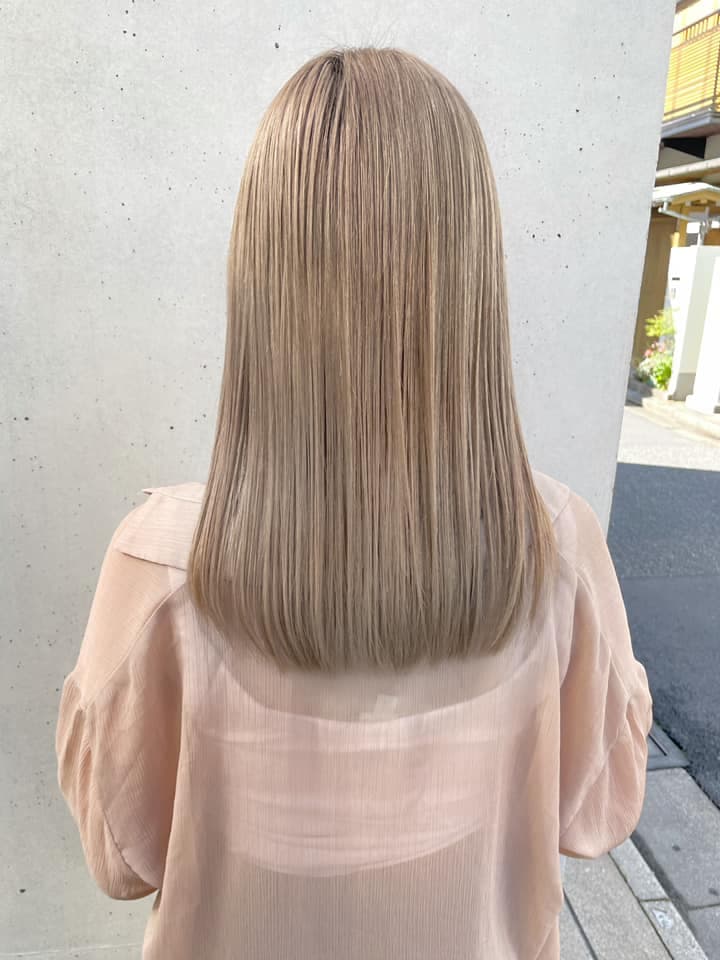 Milk Beige Straight Long