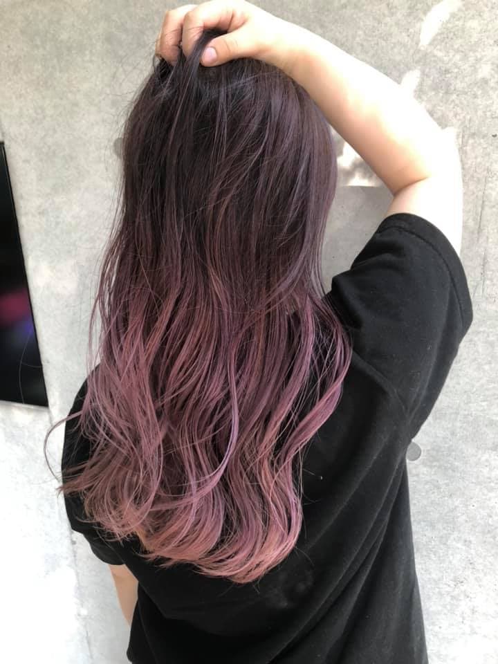 Lavender Pink Gradation Long