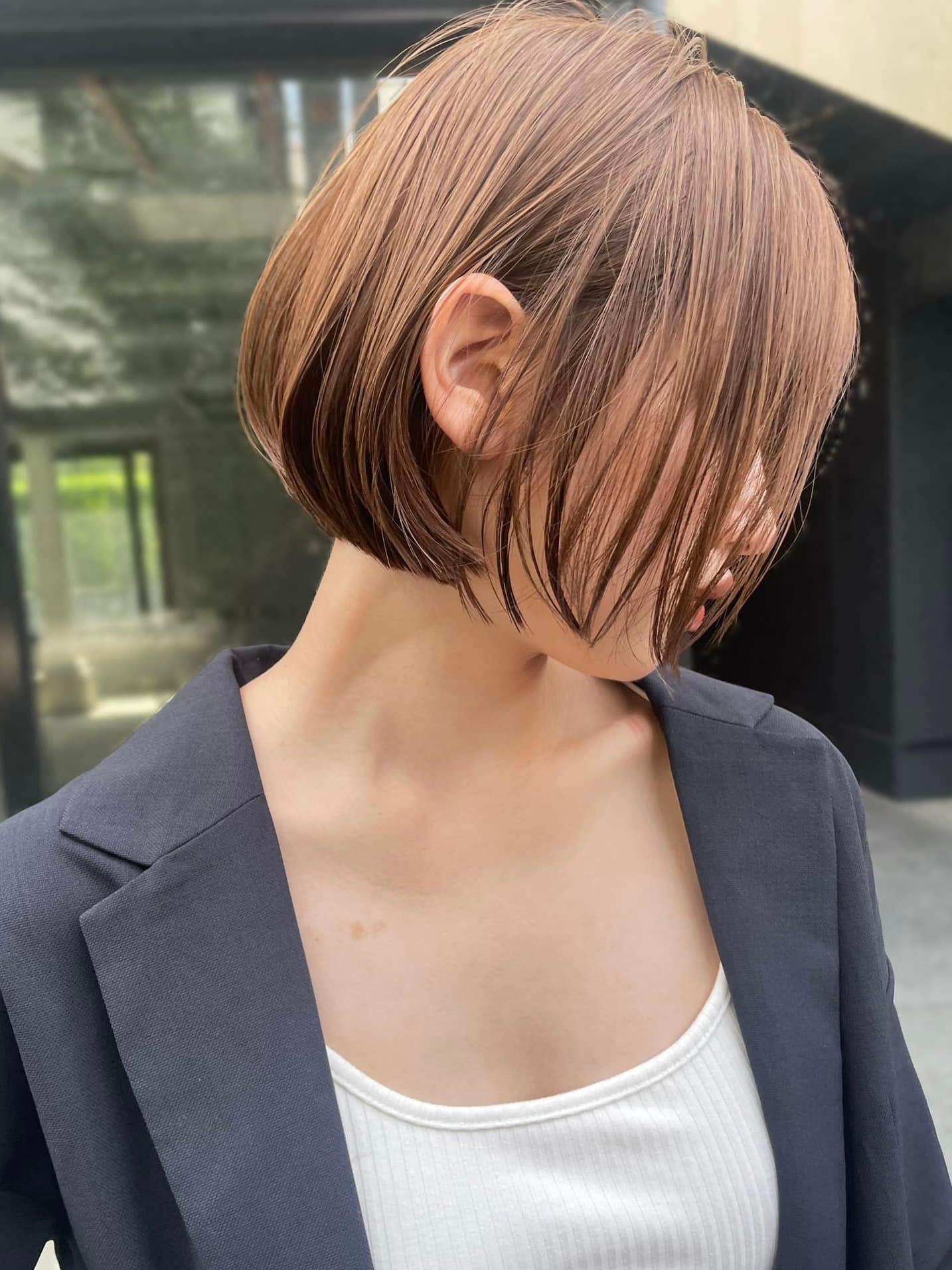 Pink Brown Side-View Bob