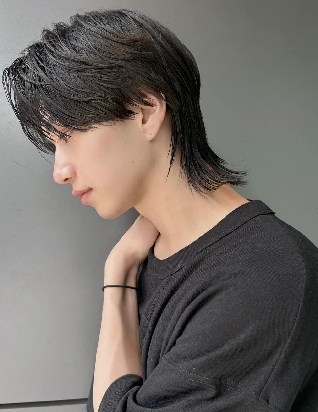Black Hair Wolf Cut