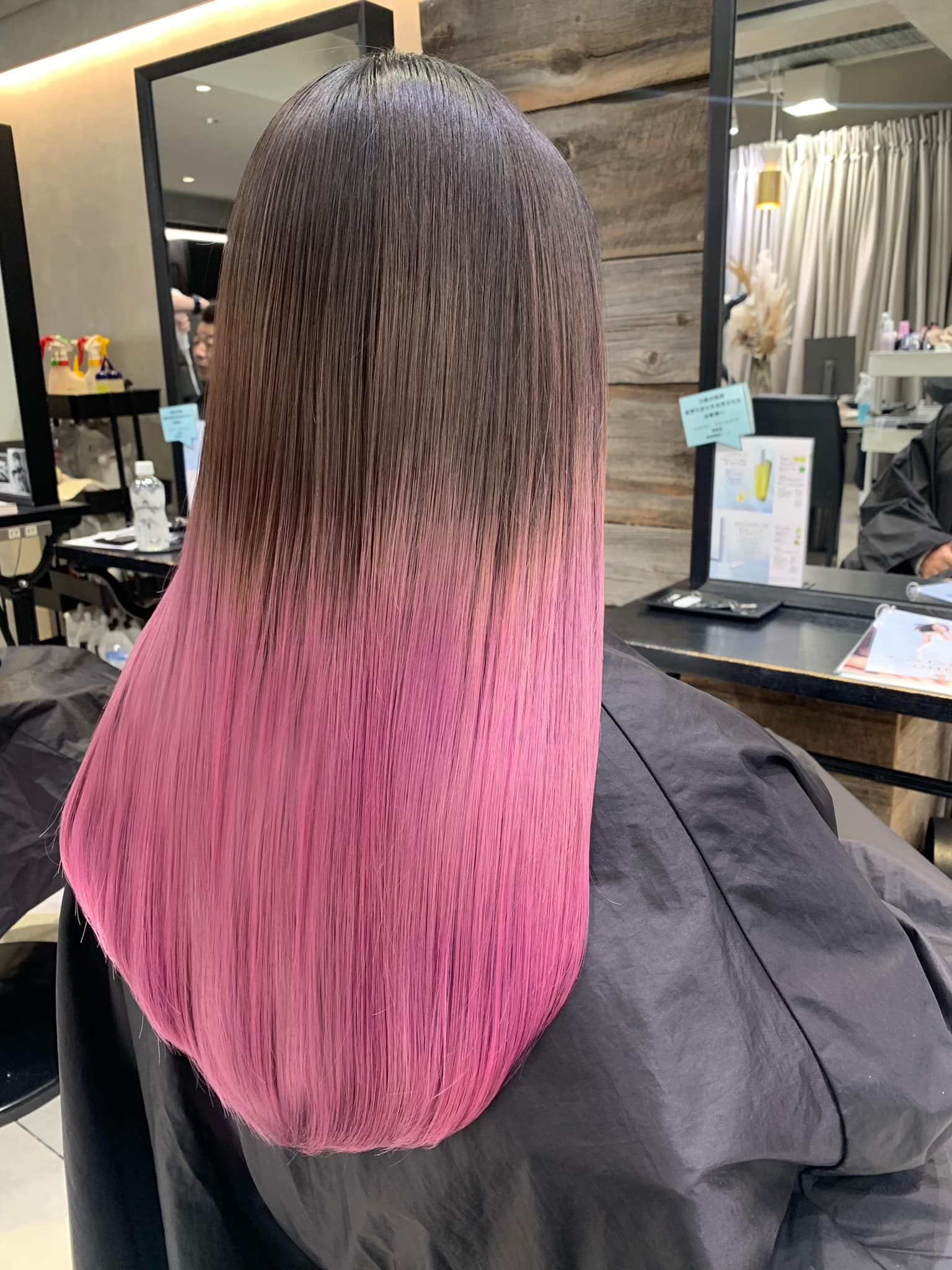 Vivid Pink Gradation Long