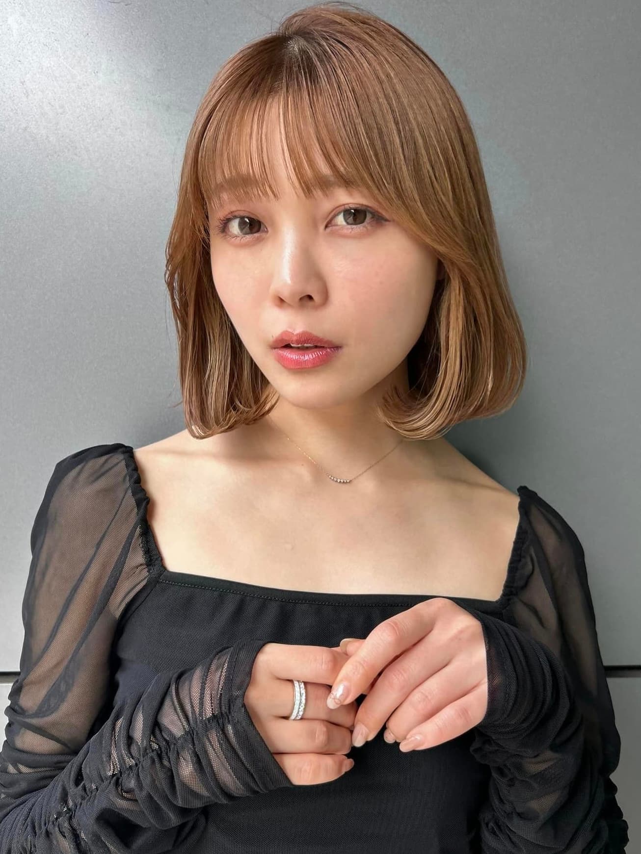 Light Brown Natural Bob