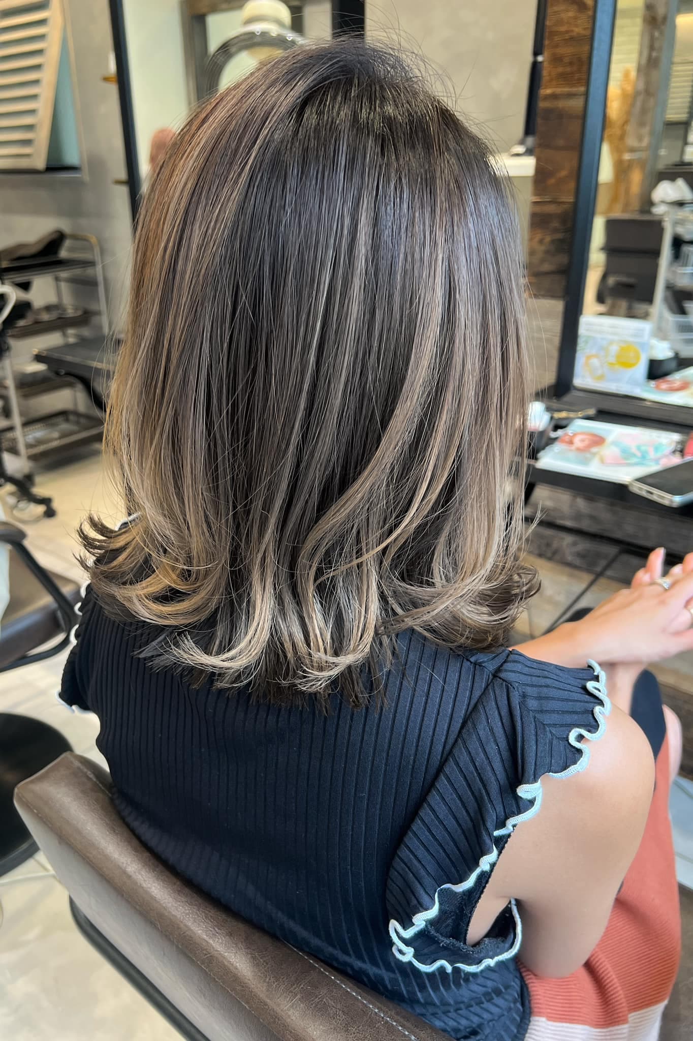 Layered Olive Greige Long