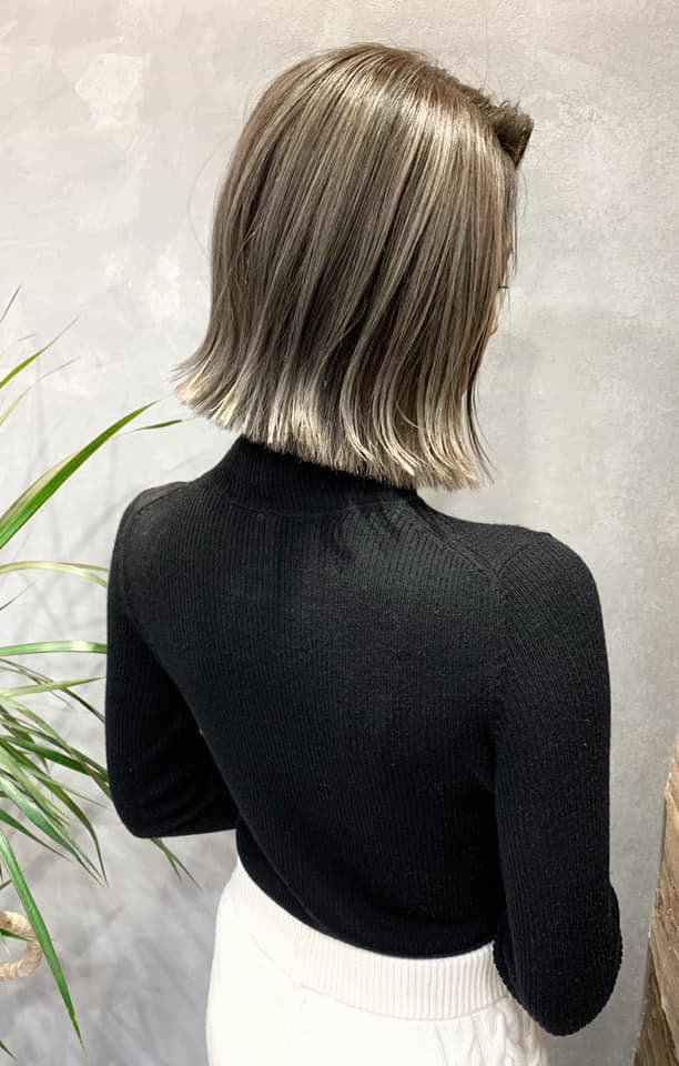 Solid Color Orange Beige Bob