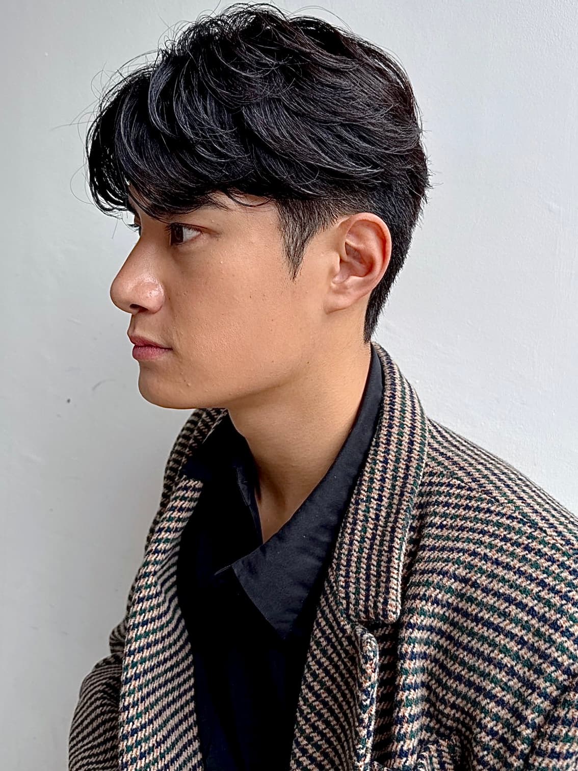 Black Hair Two-Block Short
