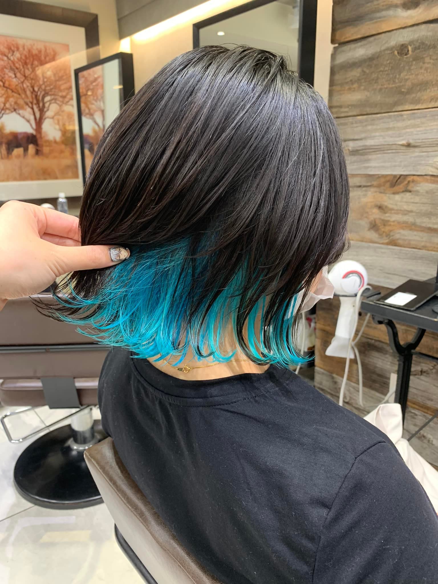 Turquoise Green Inner Color Bob
