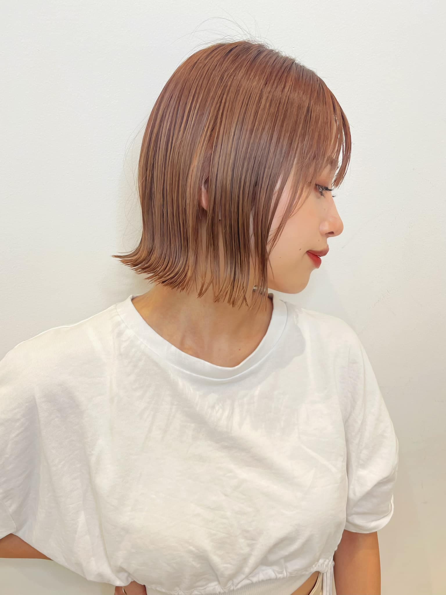 Pink Brown Side-View Bob