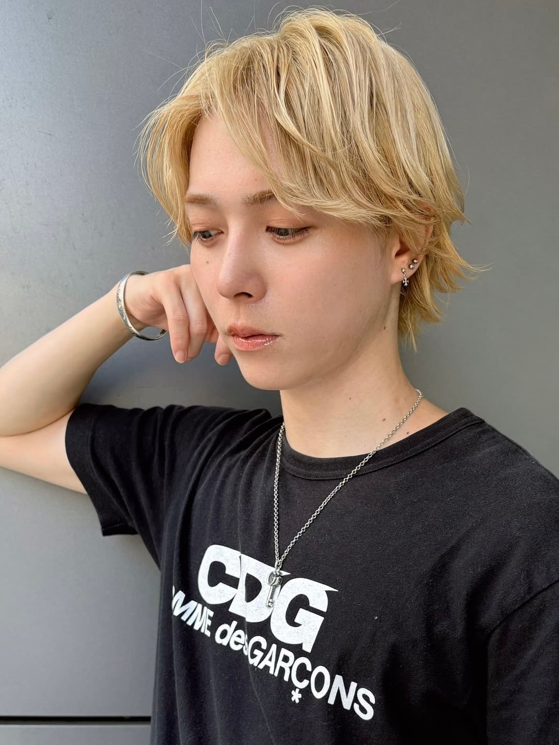 Gold Blonde Wolf-Cut Medium