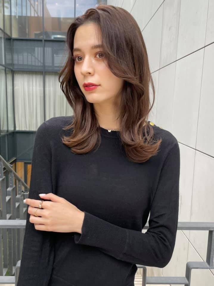 Dark Brown Wavy Semi-Long