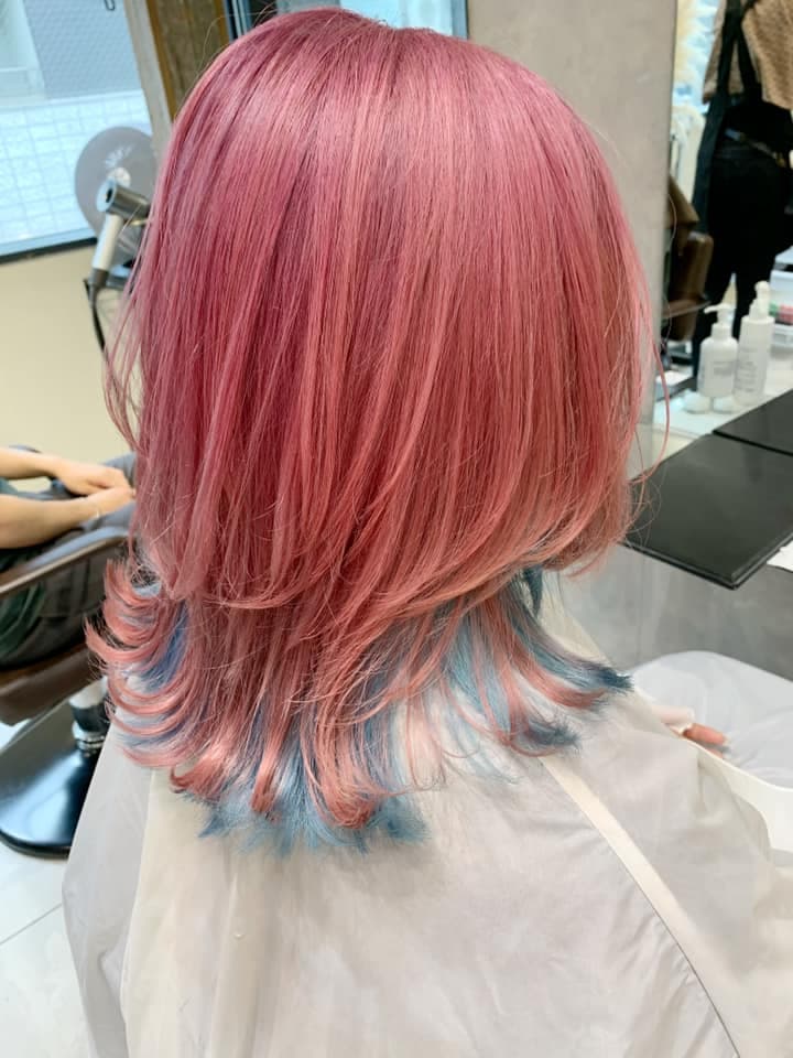 Pink × Blue Multi-Color Medium