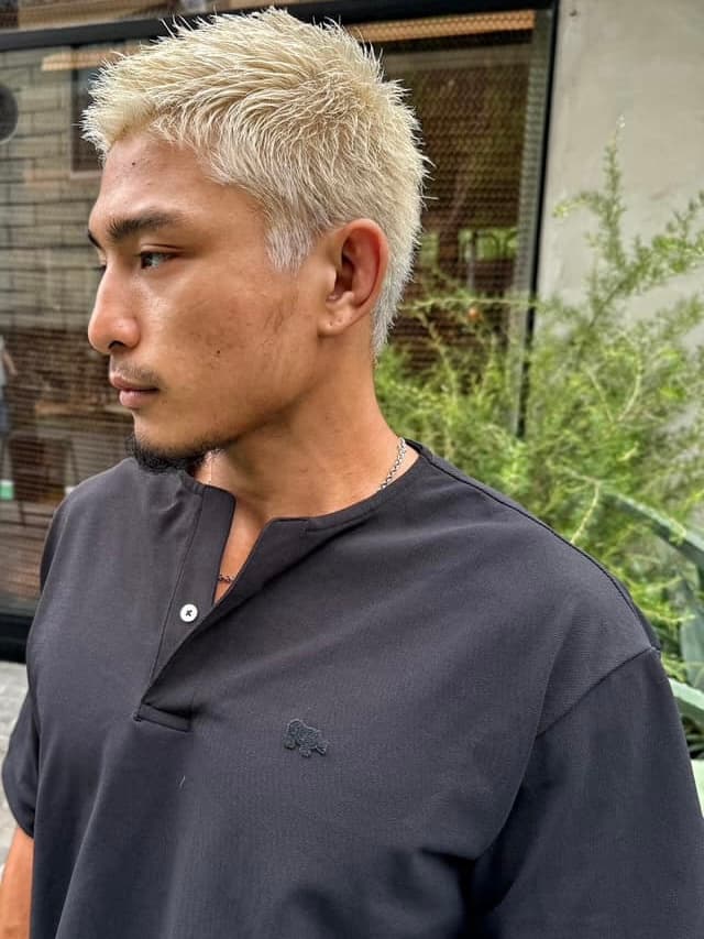 Platinum Blonde Crop Short