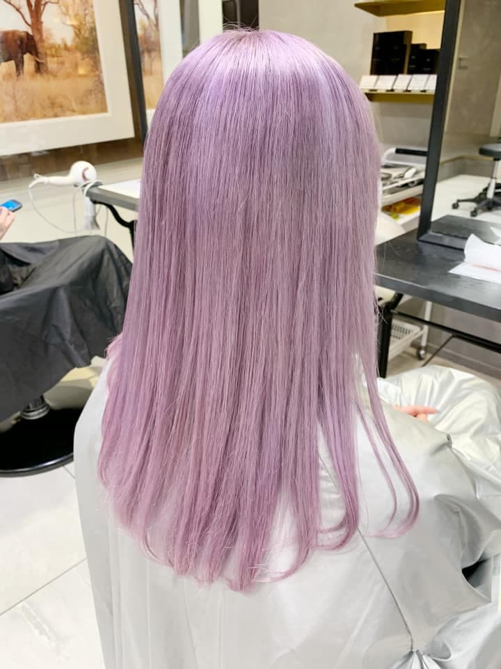 Lavender Pink Bleach-On Color Long