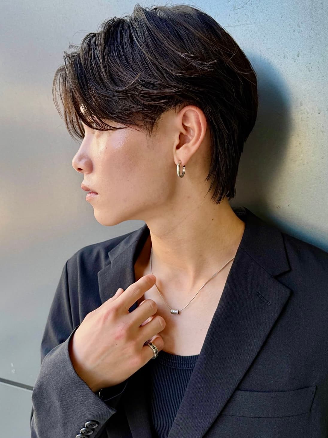 Black Hair Short Mushroom