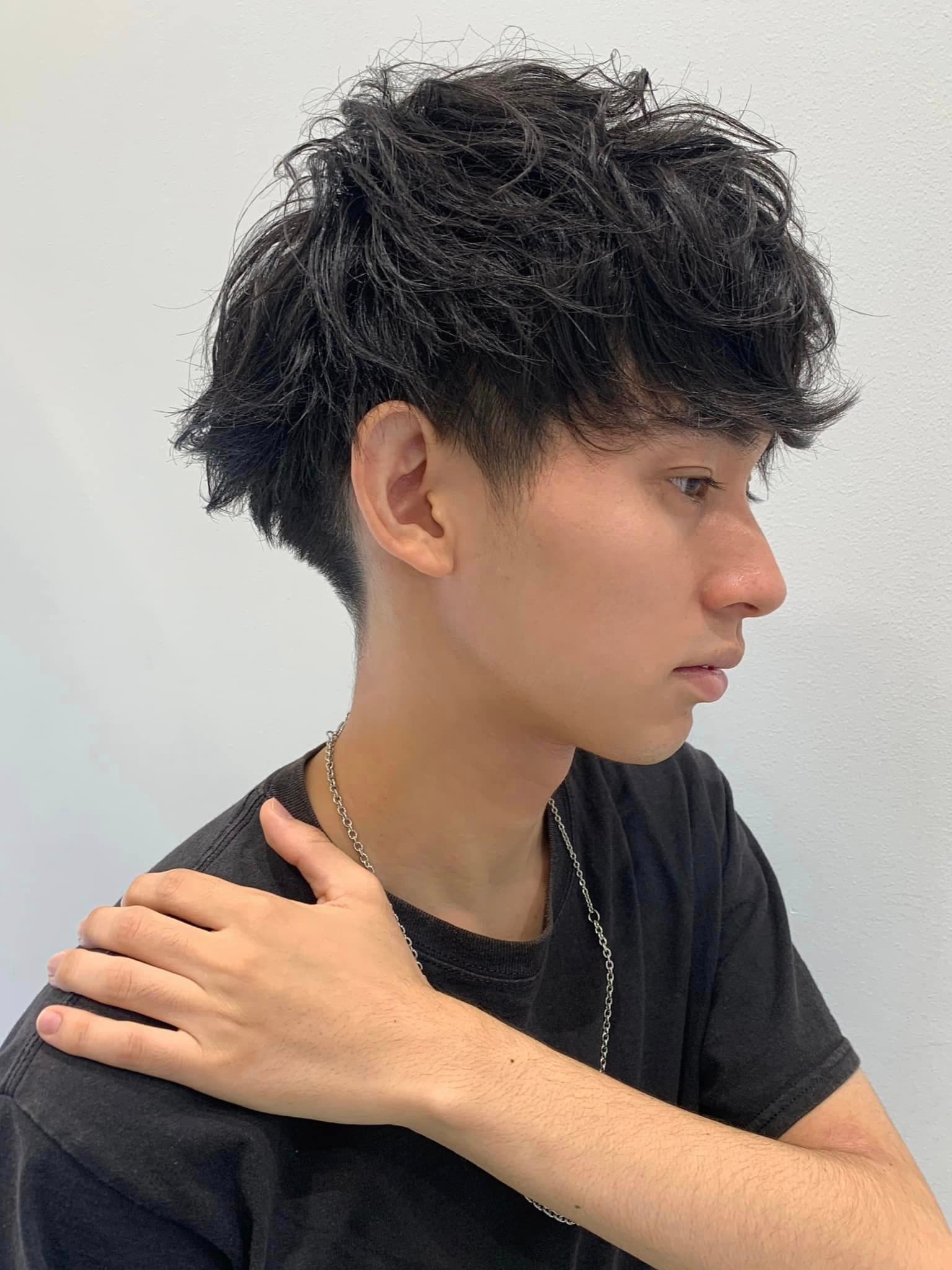 Black Hair Perm Mushroom Wolf