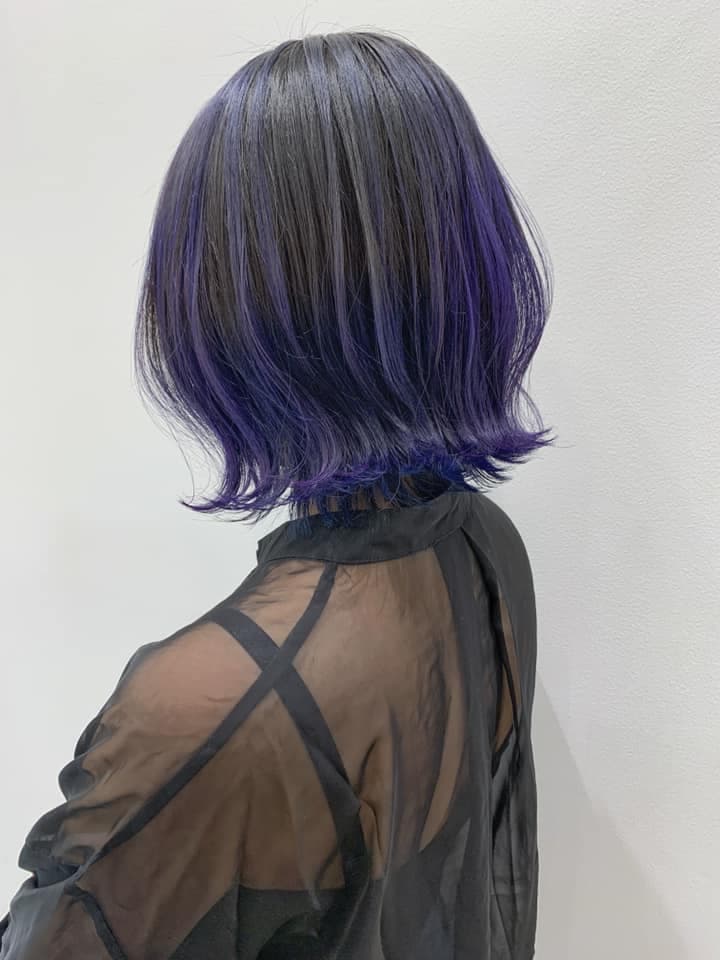 Purple × Gray Bob