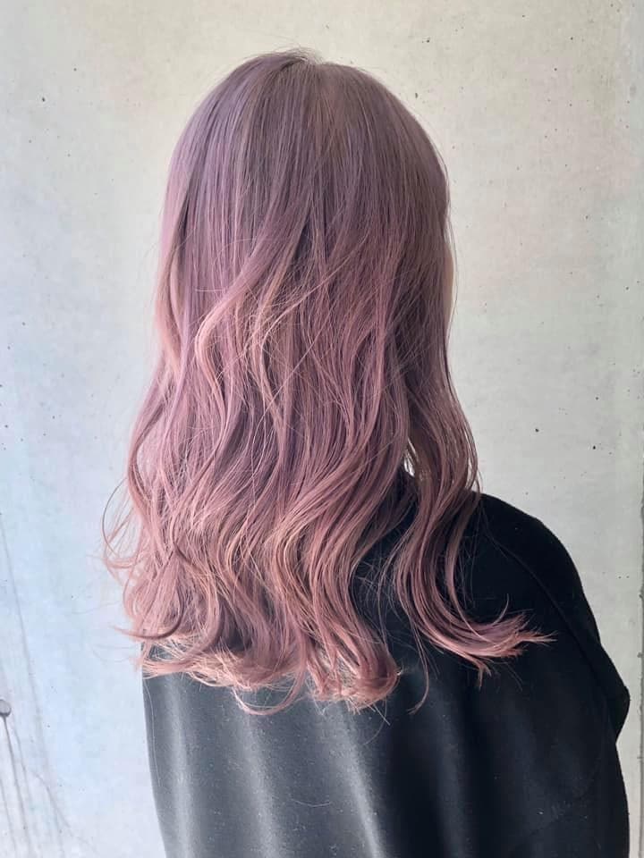 Pink Lavender Bleach-On Color Long