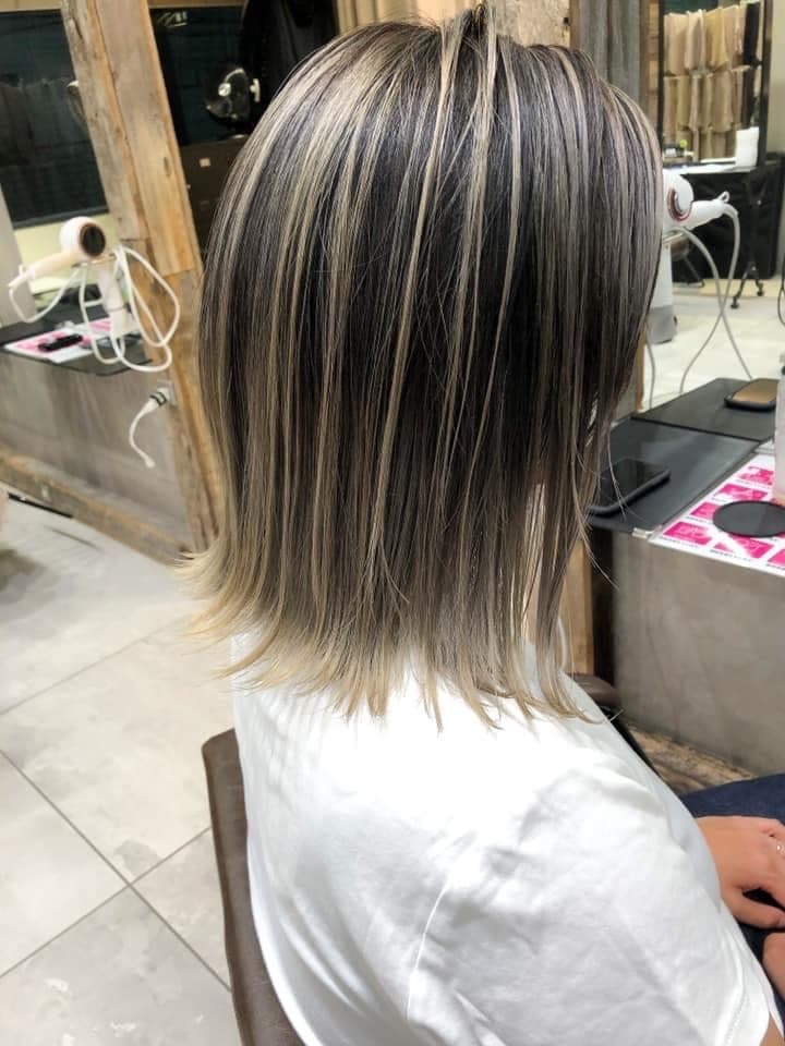 Layered Ash Gray Long