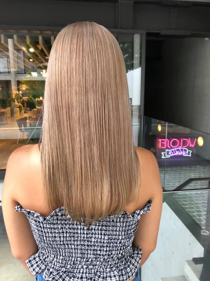 Pink Beige Bleach-On Color Long
