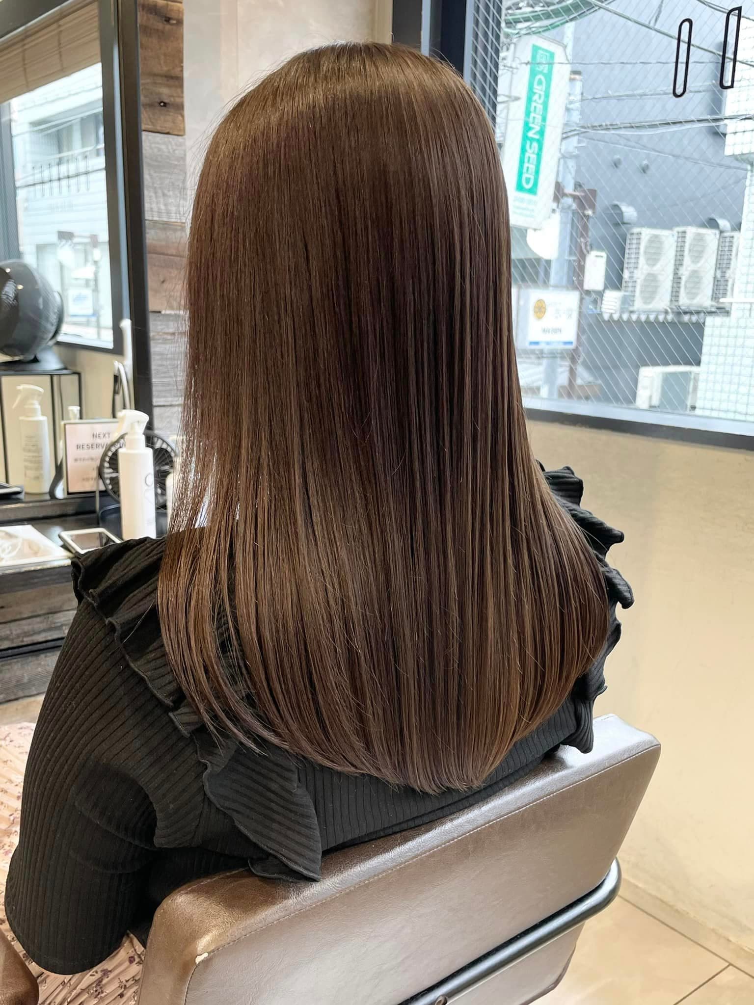 Layered Dark Brown Silver Gradation Bob