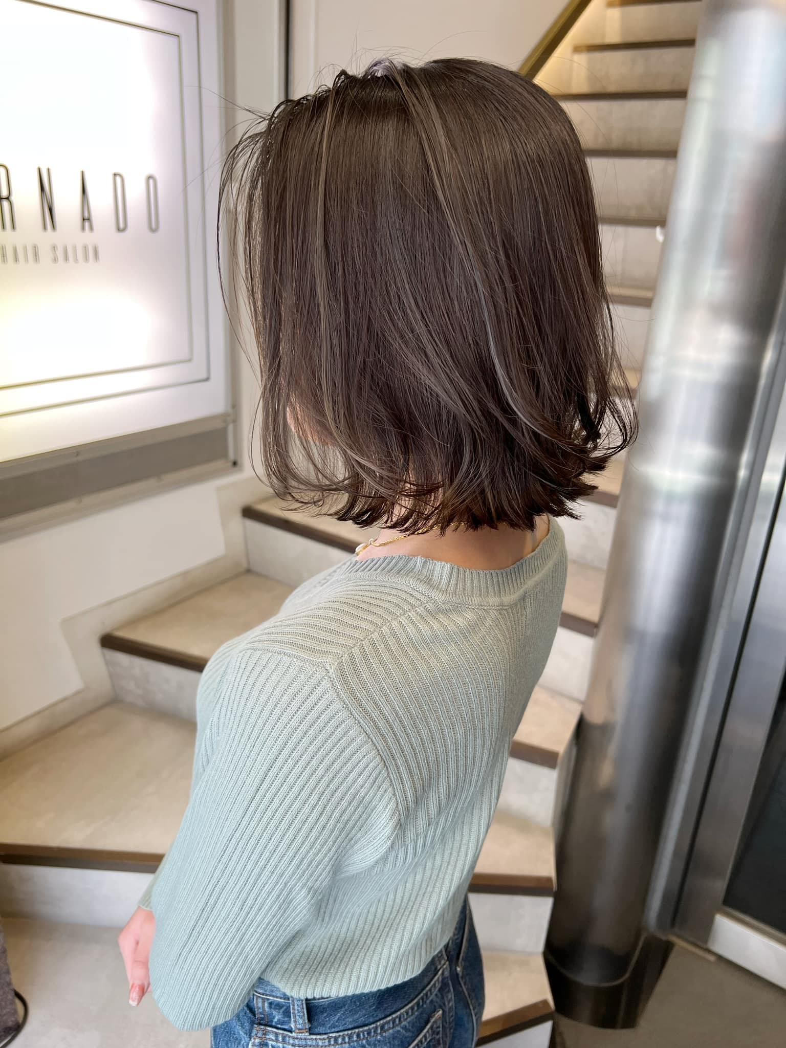 Highlight Gradation Short Bob
