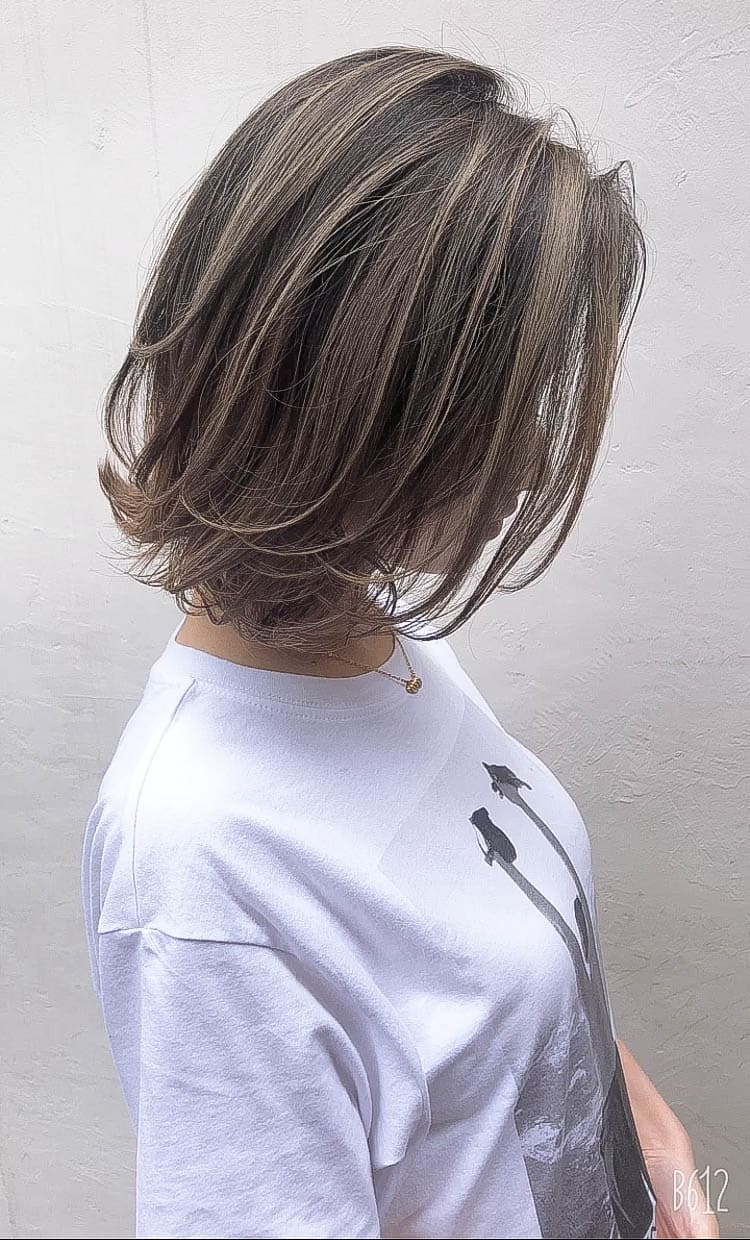 Dark Brown Highlight Bob