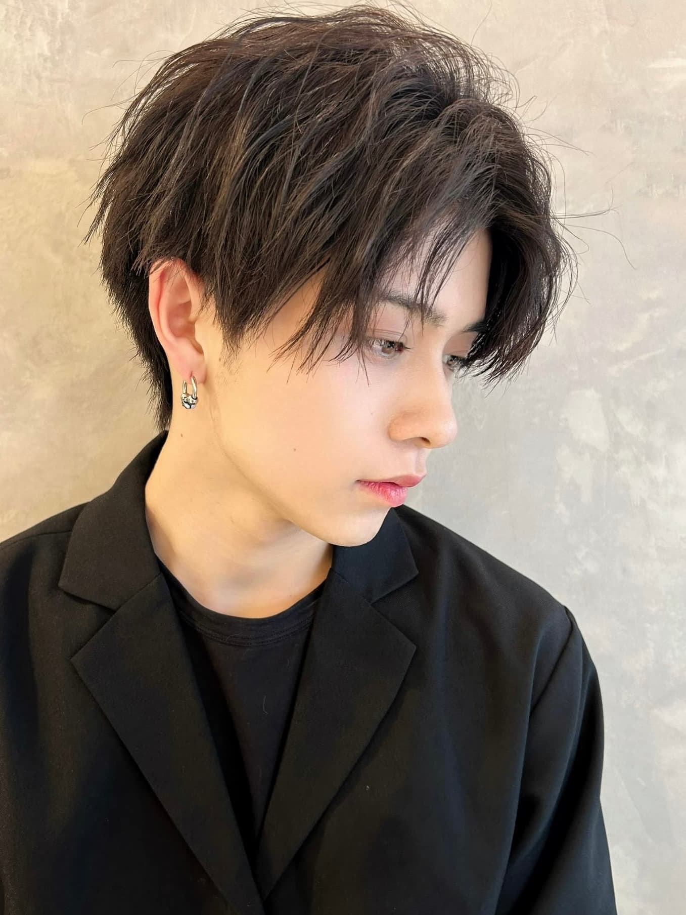 Black Hair Short All Back