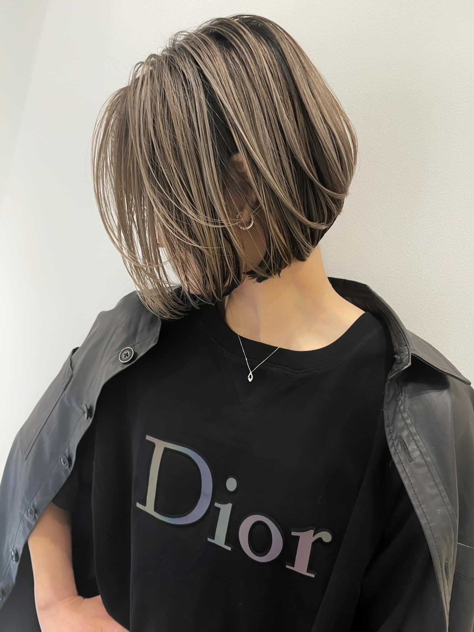Silver Highlight Short Bob