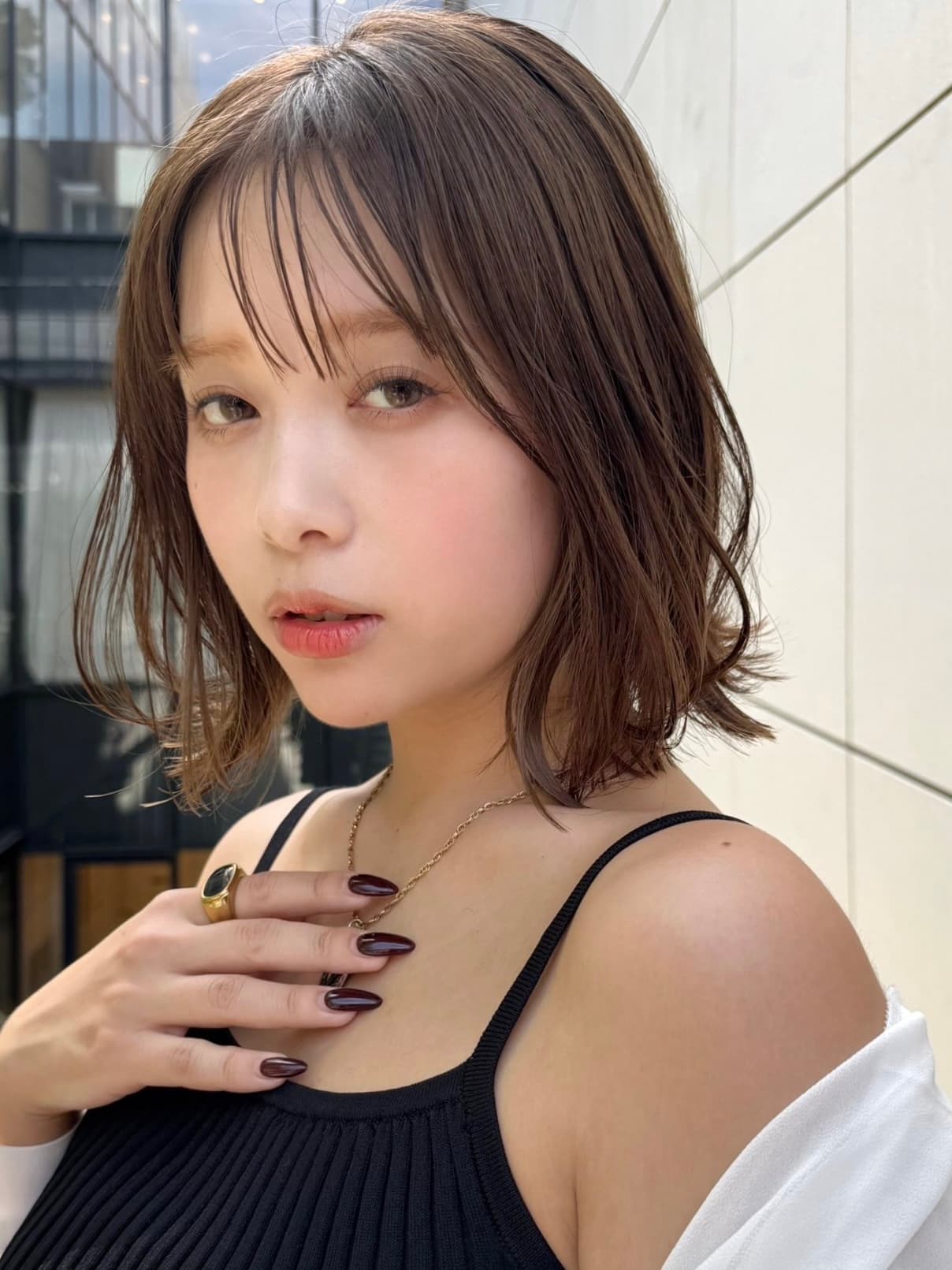 Light Brown Wavy Bob