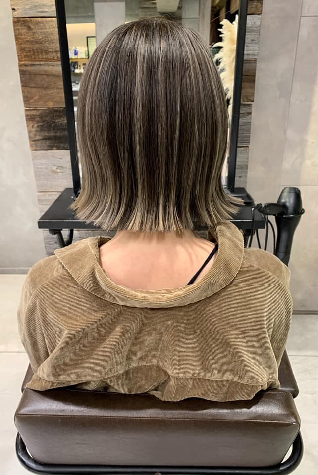 Gray Silver Gradation Bob