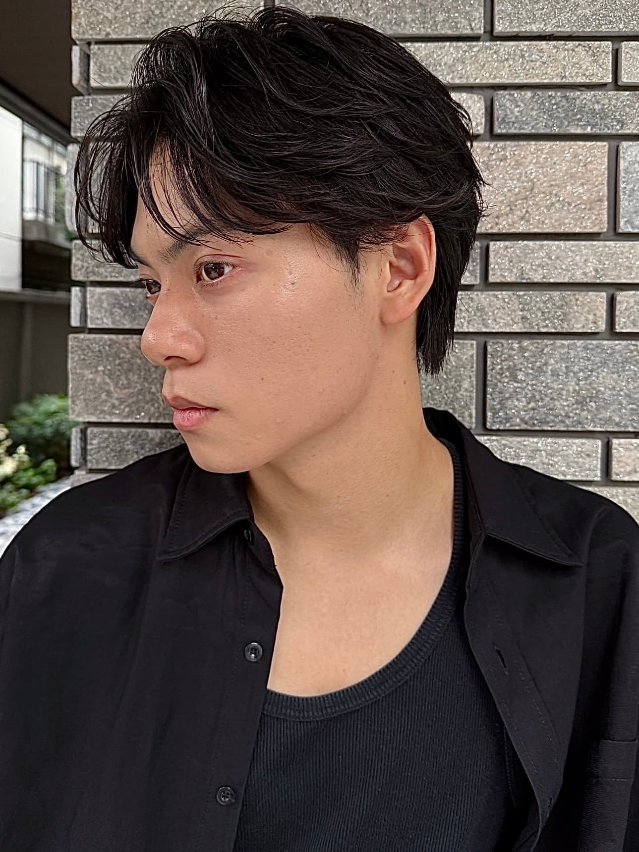 Black Hair Short Mushroom