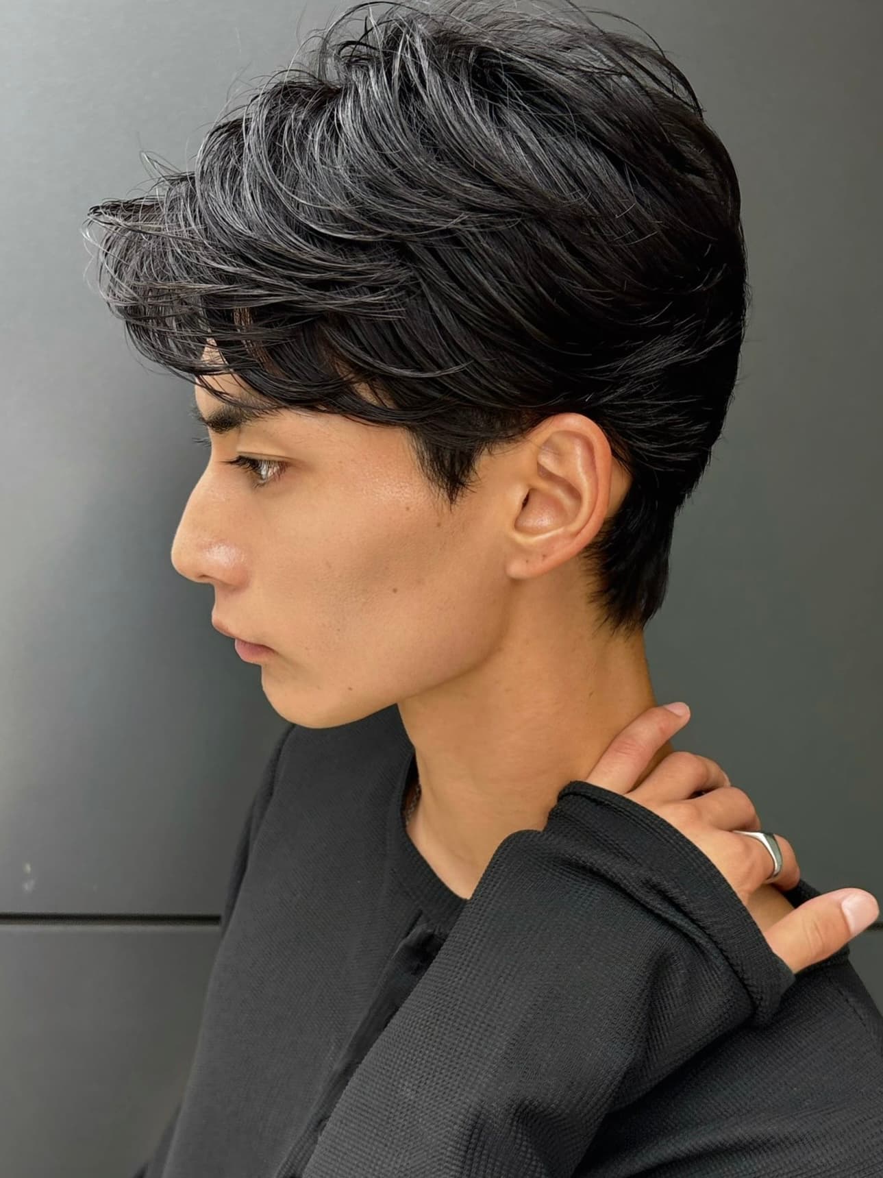 Black Hair Short Mushroom