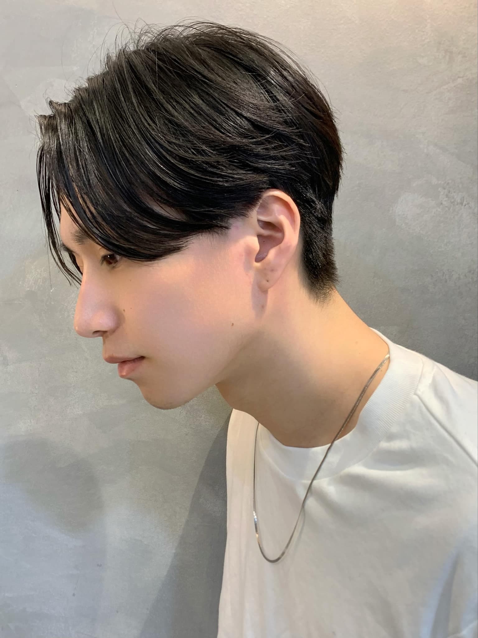 Black Hair Center Part Short