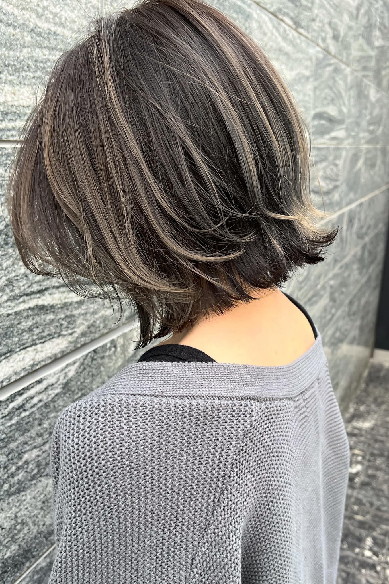 Silver Gray Highlight Long