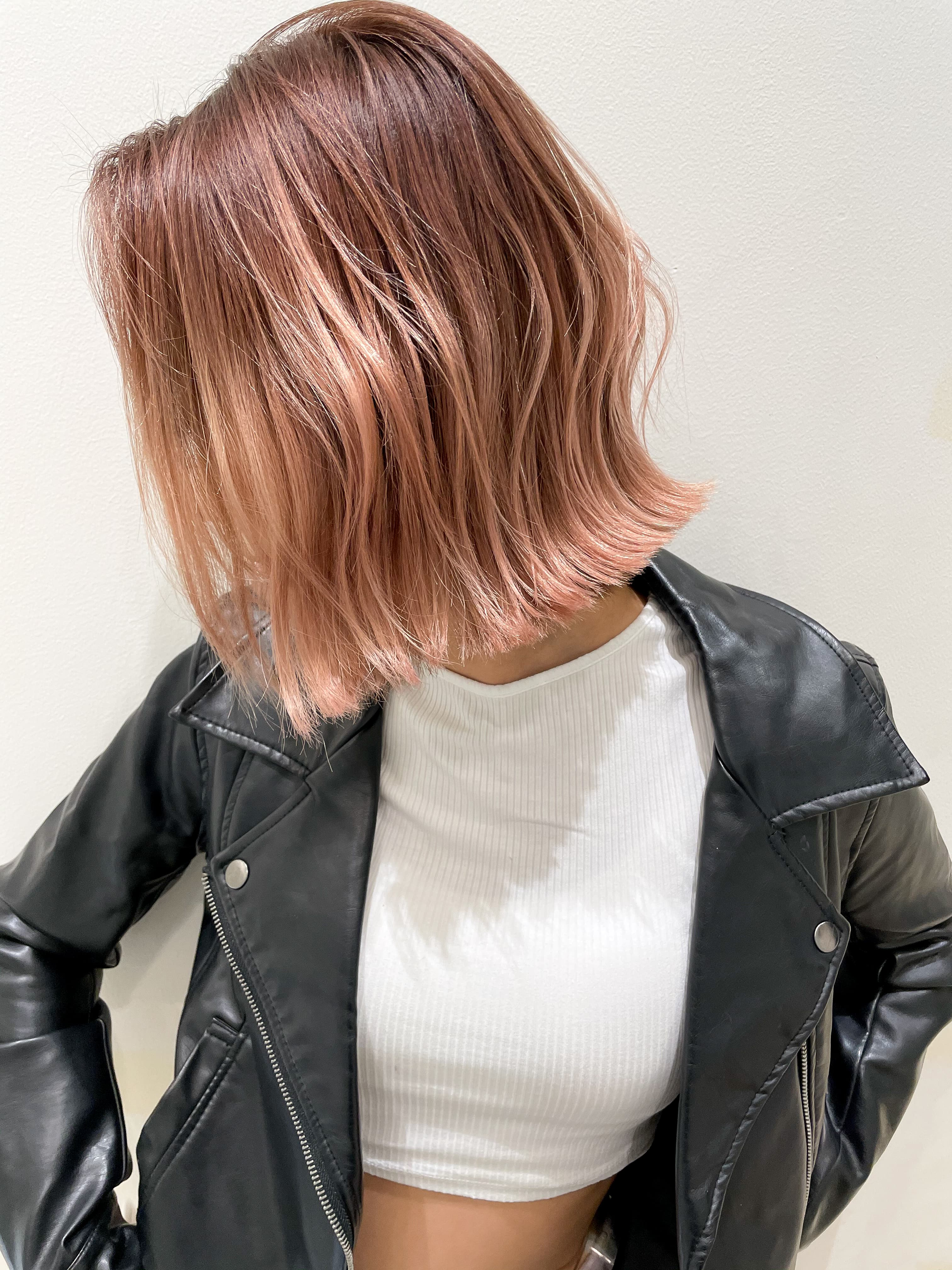 Pink Bleach-On Color Bob