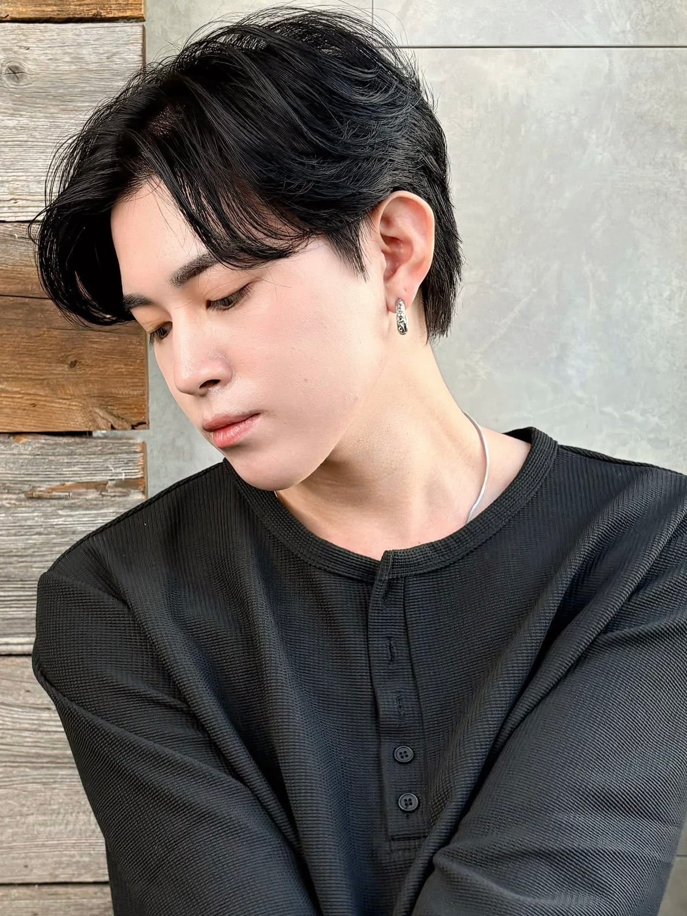 Black Hair Mushroom Short